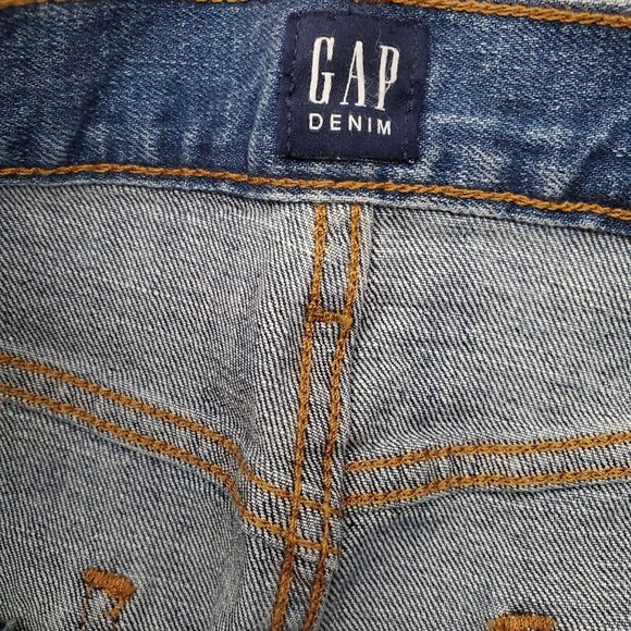 Gap  Mini Medium Indigo Blue Jeans Skirt - Picture 9 of 9